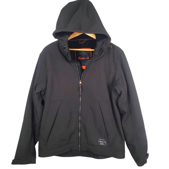 Hawke & Co Charcoal Hooded Windbreaker. MED. H103 - Picture 1 of 10